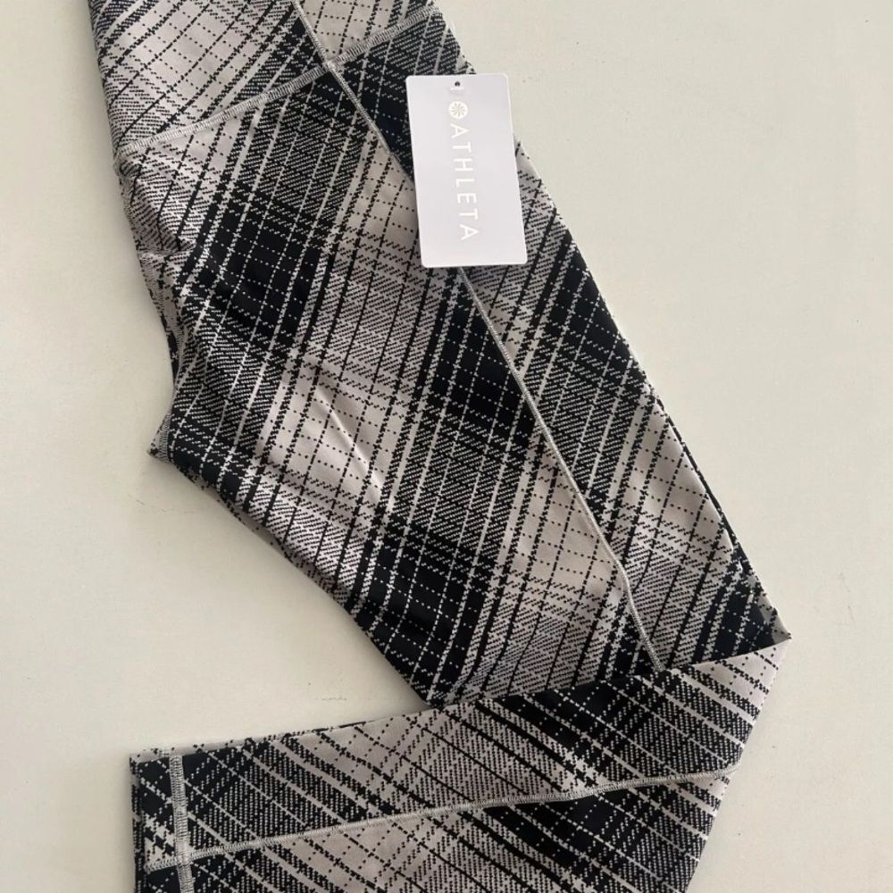 Athleta Salutation Stash Tight Plaid High-Waisted Women's Leggings size XXS - Picture 7 of 13
